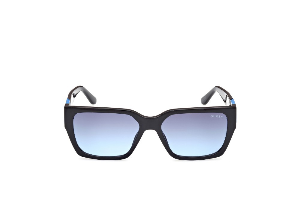 Occhiali da sole Guess GU7916 (92W) colore nero lucido forma quadrato lenti blu sfumato