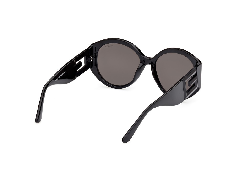 Occhiali da sole Guess GU7917 (01A) colore nero lucido forma rotondo lenti fumo