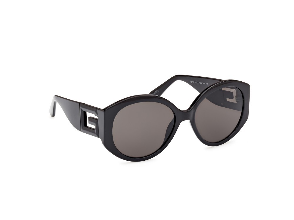 Occhiali da sole Guess GU7917 (01A) colore nero lucido forma rotondo lenti fumo