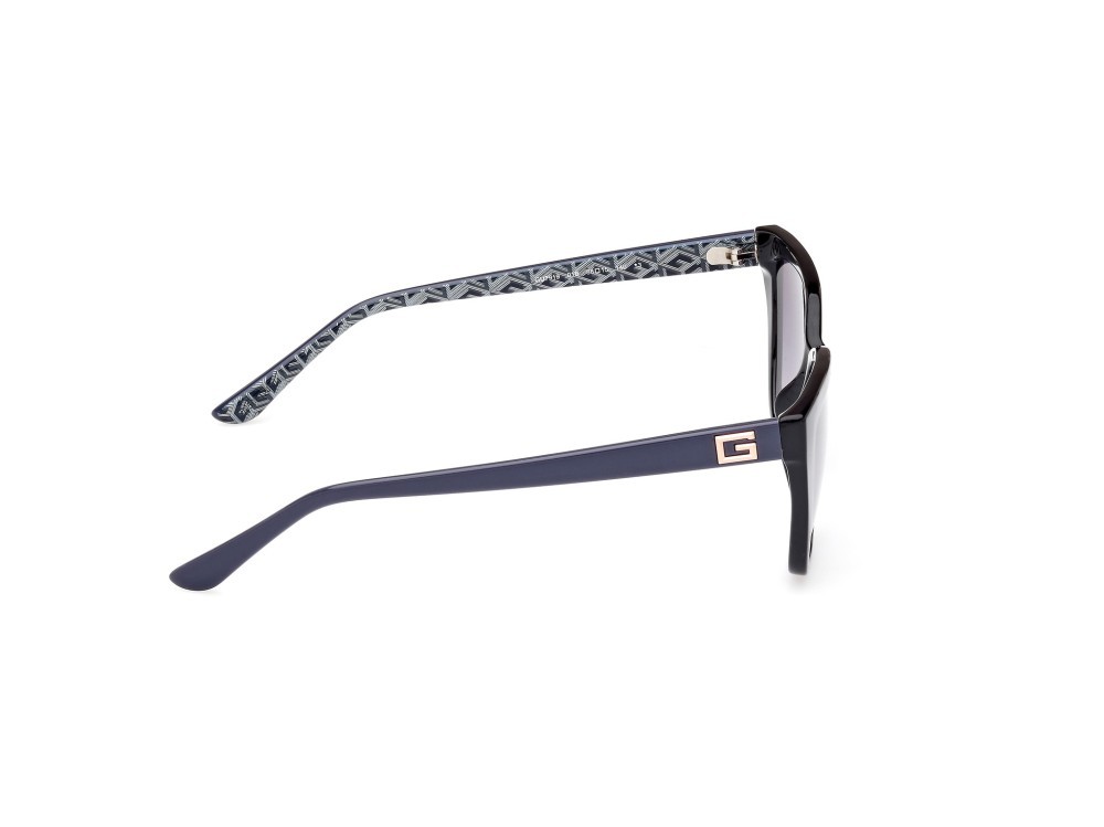 Occhiali da sole Guess GU7919 (01B) colore nero lucido - grigio lucido forma cat eye lenti fumo grad.