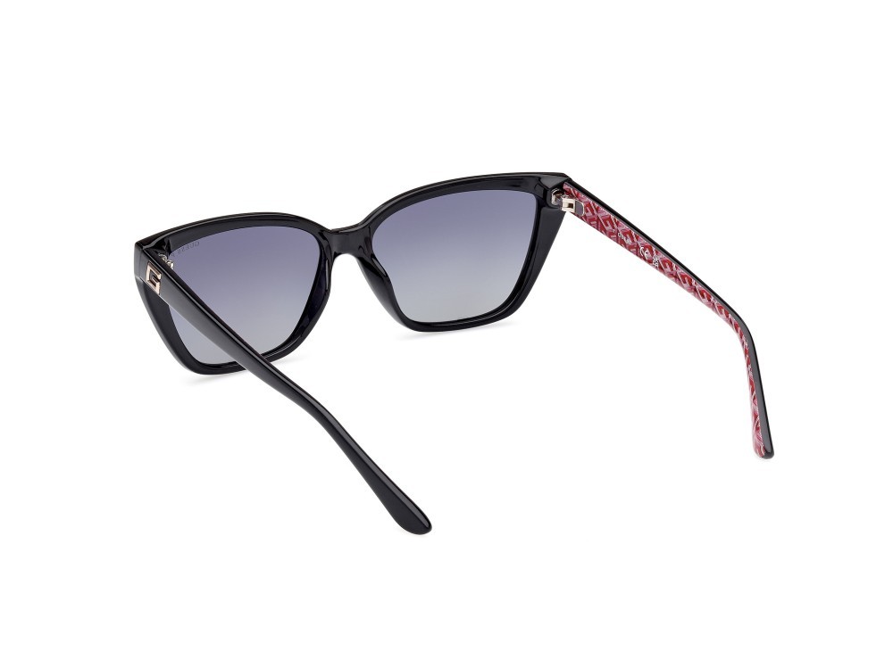 Occhiali da sole Guess GU7919 (01D) colore nero lucido  forma cat eye lenti fumo polar.
