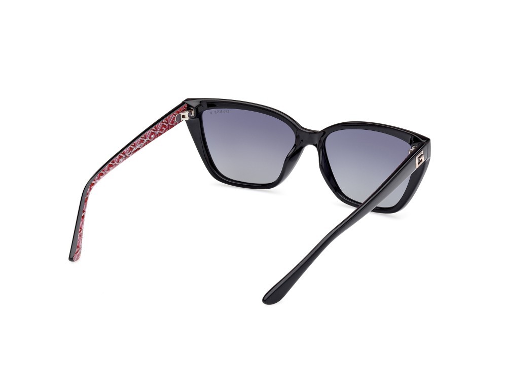 Occhiali da sole Guess GU7919 (01D) colore nero lucido  forma cat eye lenti fumo polar.