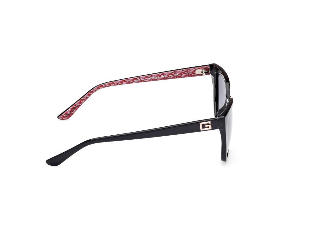 Occhiali da sole Guess GU7919 (01D) colore nero lucido  forma cat eye lenti fumo polar.