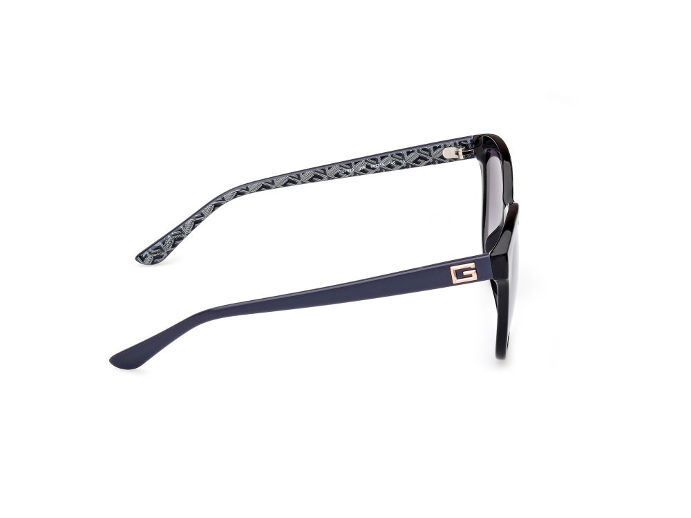 Occhiali da sole Guess GU7920 (01B) colore nero lucido - grigio lucido forma rotondo lenti fumo grad.