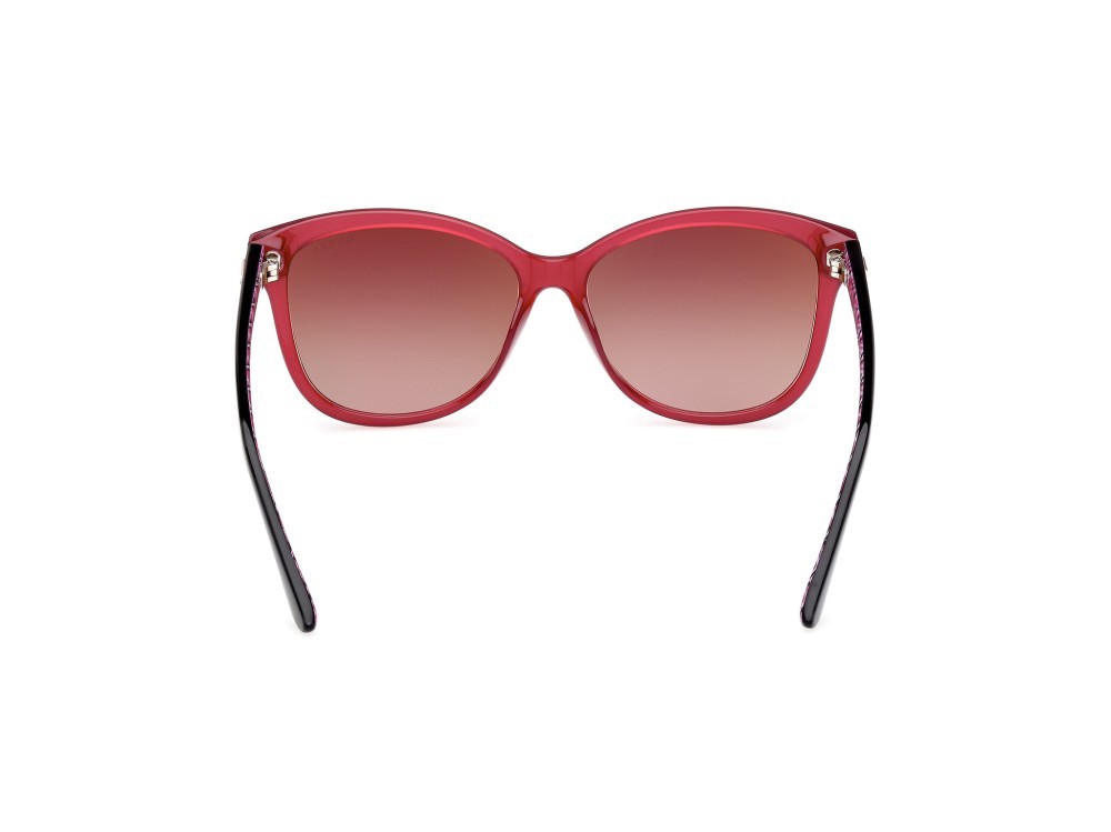 Sonnenbrillen Guess GU7920 (69G) farbe nero lucido - bordeaux lucido form rund gläser marrone specchiato