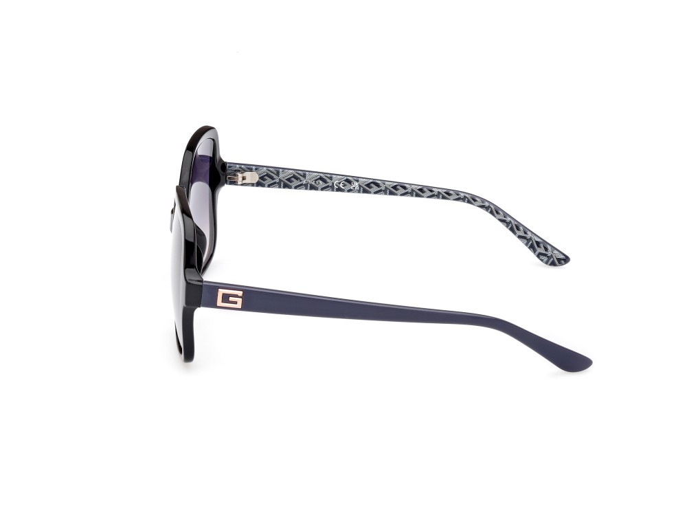 Occhiali da sole Guess GU7921-H (01B) colore nero lucido - grigio lucido forma quadrato lenti fumo grad.