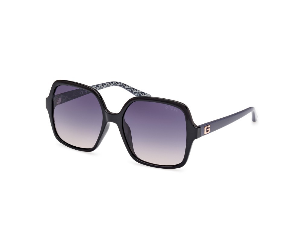 Occhiali da sole Guess GU7921-H (01B) colore nero lucido - grigio lucido forma quadrato lenti fumo grad.