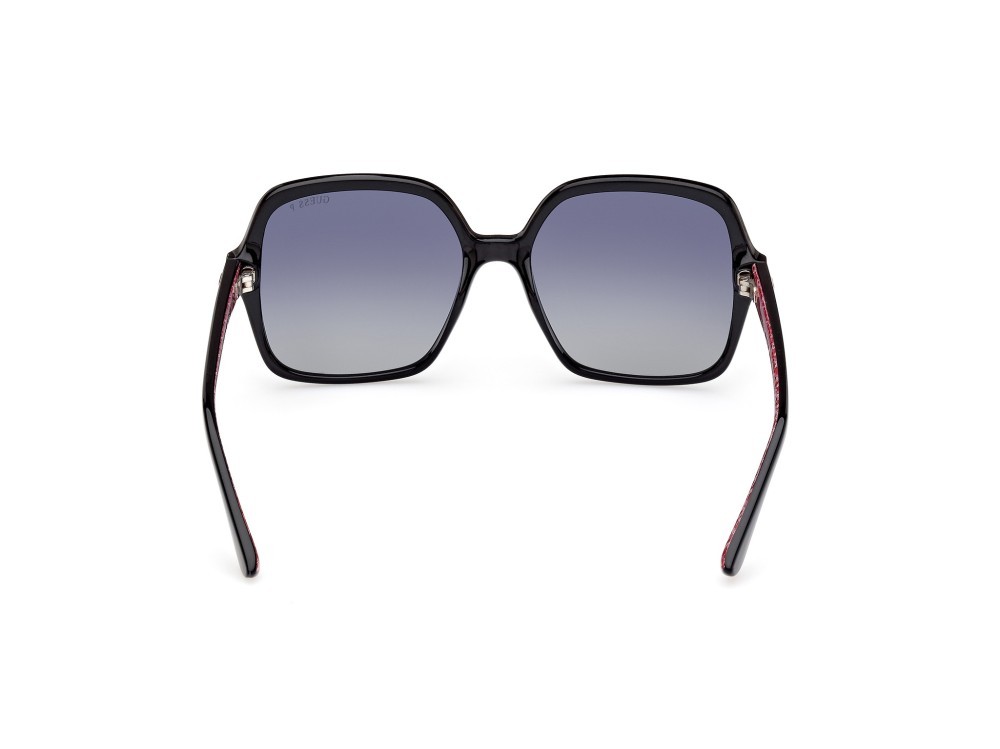 Occhiali da sole Guess GU7921-H (01D) colore nero lucido  forma quadrato lenti fumo polar.