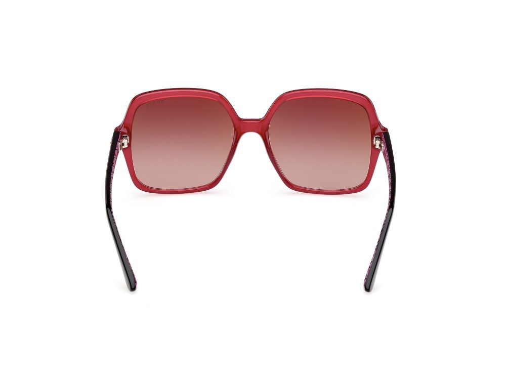 Sonnenbrillen Guess GU7921-H (69G) farbe bordeaux lucido - nero lucido form quadratisch gläser marrone sfumato
