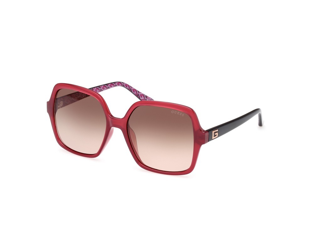 Sonnenbrillen Guess GU7921-H (69G) farbe bordeaux lucido - nero lucido form quadratisch gläser marrone sfumato