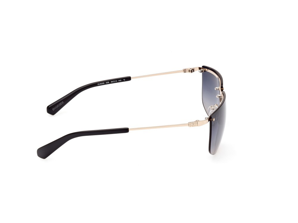 Occhiali da sole Guess GU8256 (32B) colore oro  forma rettangolare lenti fumo grad.