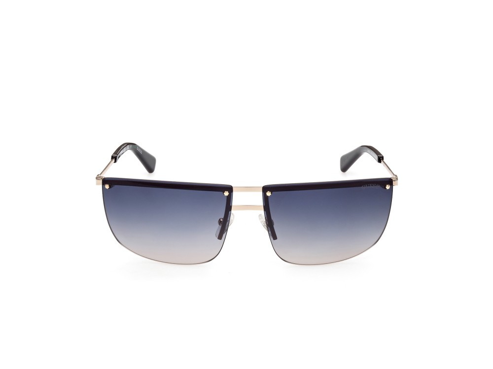 Occhiali da sole Guess GU8256 (32B) colore oro  forma rettangolare lenti fumo grad.