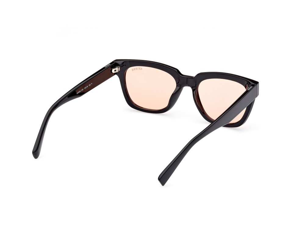 Sonnenbrillen Guess GU8265 (01E) farbe nero lucido form quadratisch gläser marrone