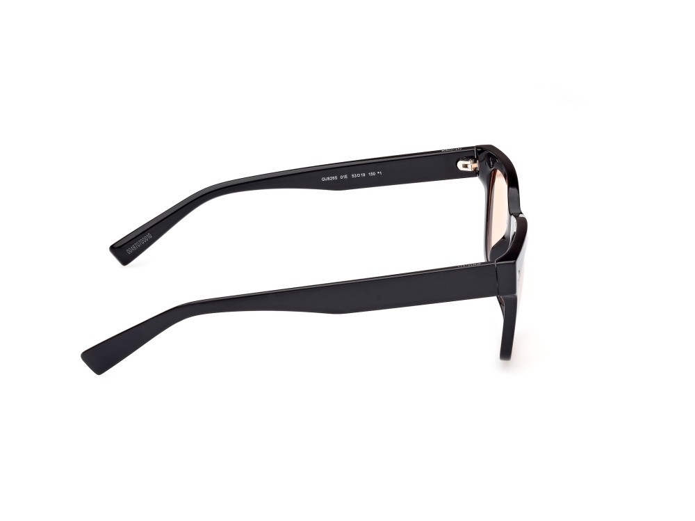 Sonnenbrillen Guess GU8265 (01E) farbe nero lucido form quadratisch gläser marrone