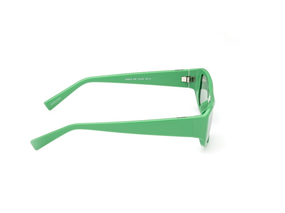 Sonnenbrillen Guess GU8278 (93N) farbe verde chiaro lucido form rechteckig gläser verde
