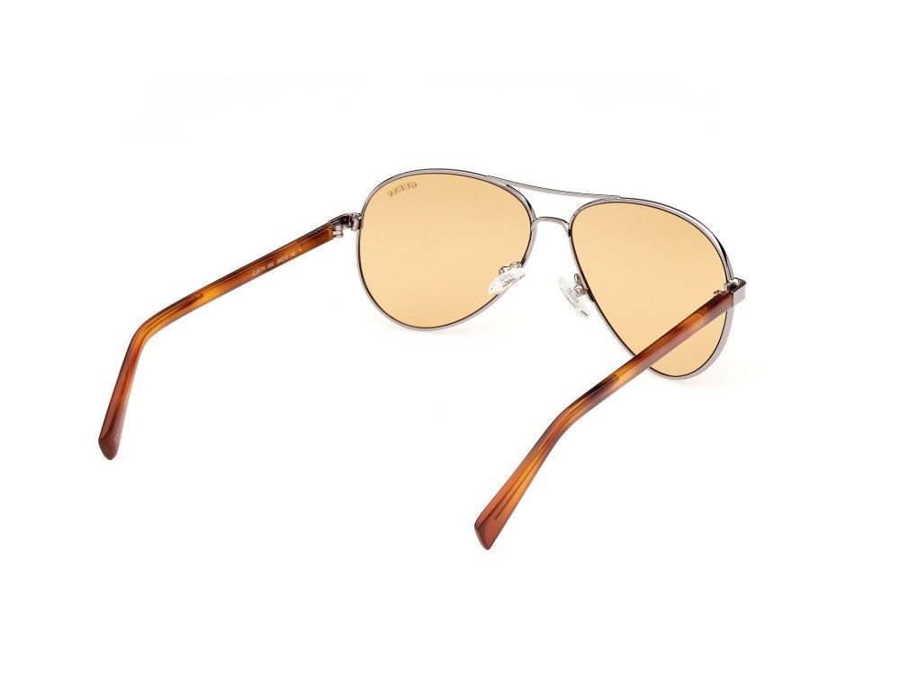 Sonnenbrillen Guess GU8279 (08E) farbe antracite lucida form aviator gläser marrone