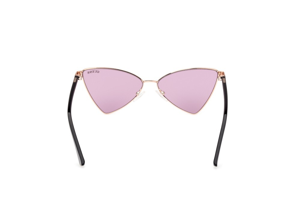 Occhiali da sole Guess GU8286 (28Y) colore oro rosè lucido forma geometrico lenti viola
