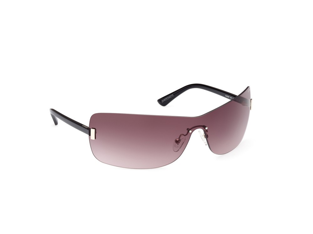 Sonnenbrillen Guess GU8287 (01F) farbe nero lucido form maske gläser marrone grad.