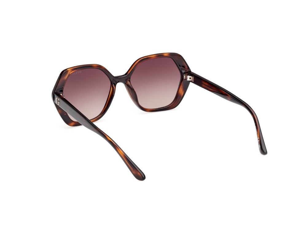 Occhiali da sole Guess GU8292 (52F) colore avana scura forma geometrico lenti marrone sfumato