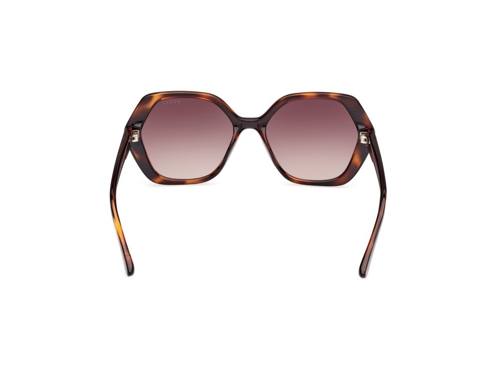 Occhiali da sole Guess GU8292 (52F) colore avana scura forma geometrico lenti marrone sfumato