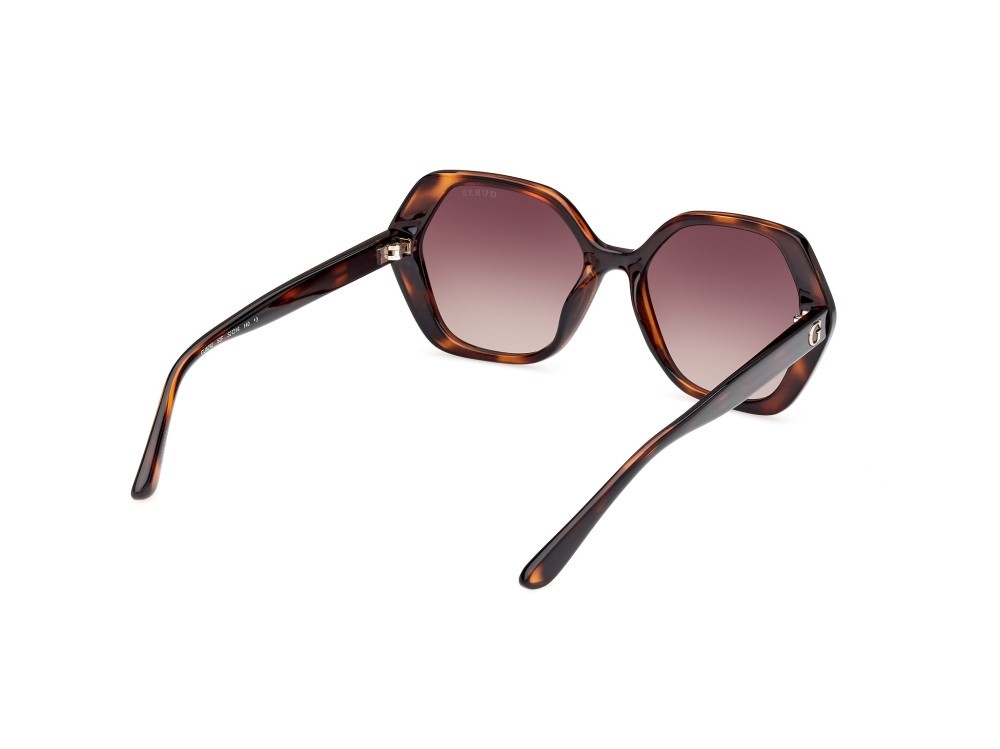 Occhiali da sole Guess GU8292 (52F) colore avana scura forma geometrico lenti marrone sfumato