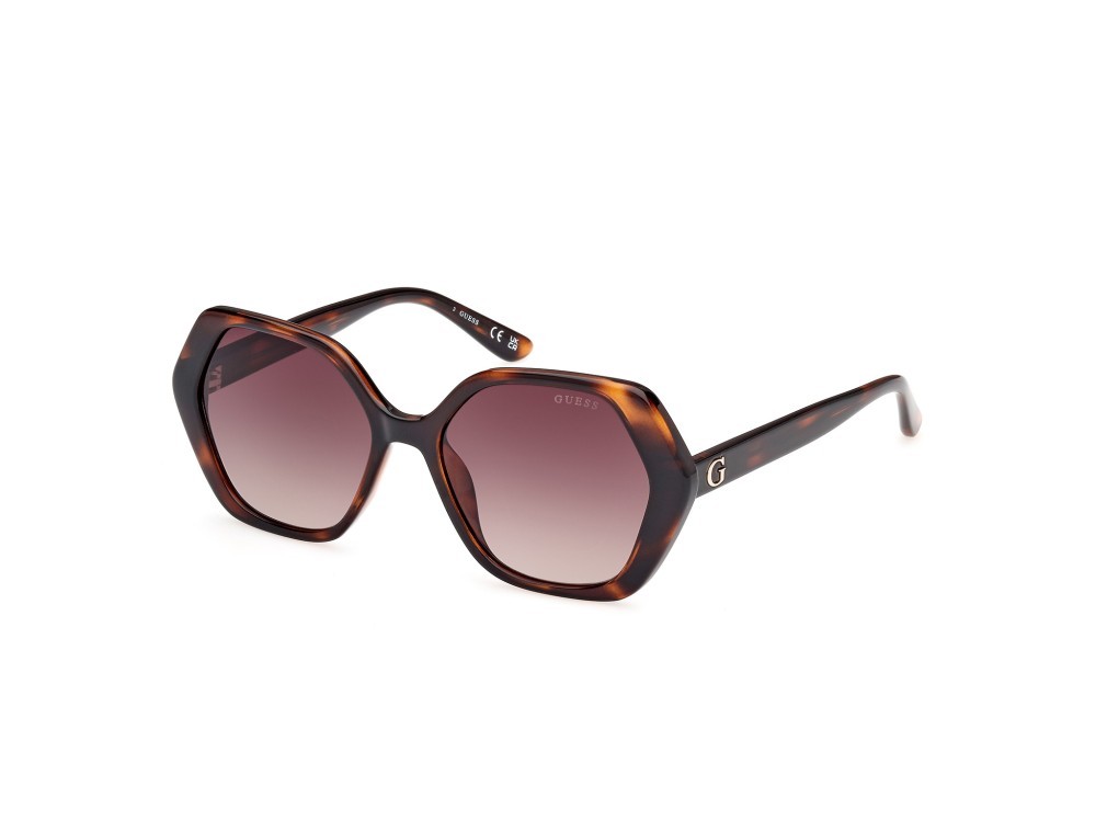 Occhiali da sole Guess GU8292 (52F) colore avana scura forma geometrico lenti marrone sfumato