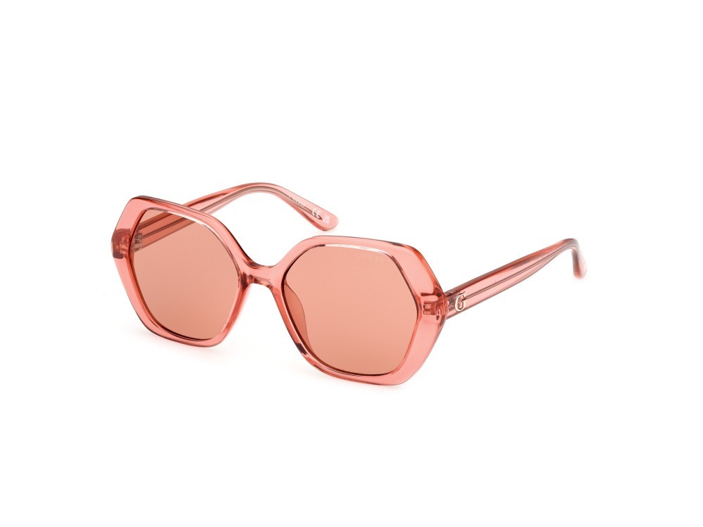 Sonnenbrillen Guess GU8292 (74S) farbe rosa form geometrisch gläser bordeaux