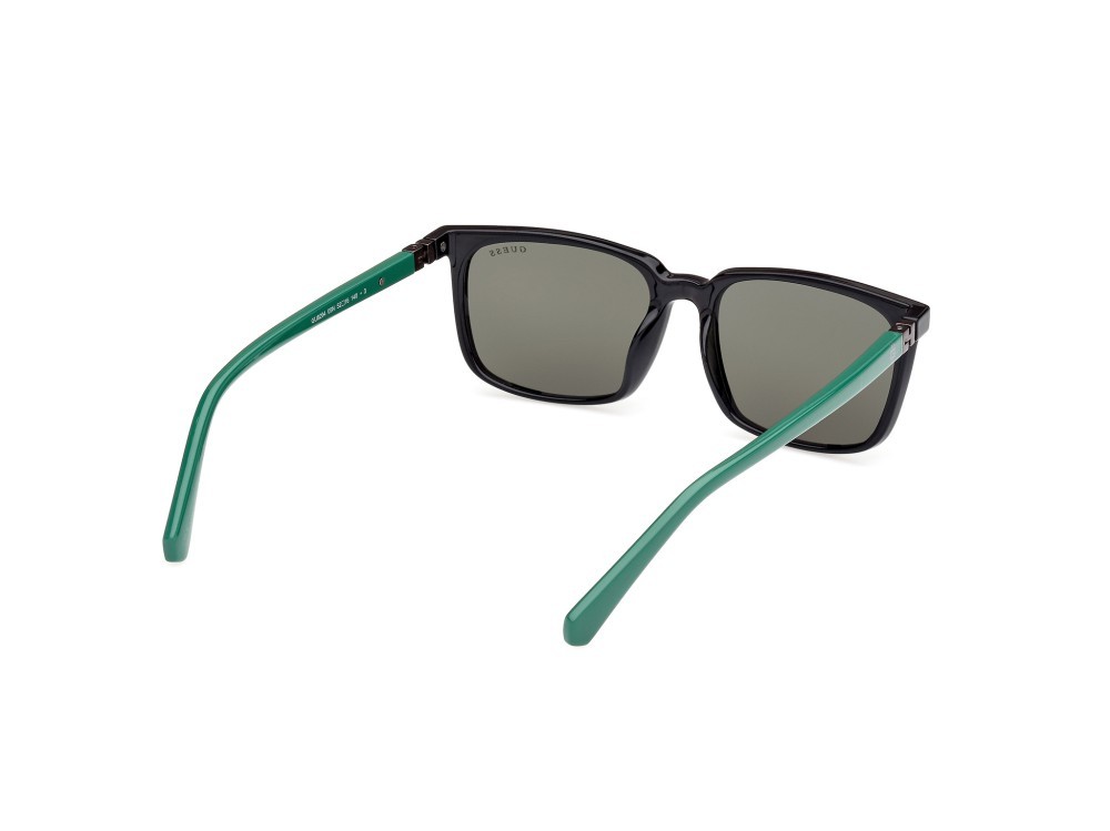 Sonnenbrillen Guess GU8294 (05N) farbe nero lucido form rechteckig gläser verde