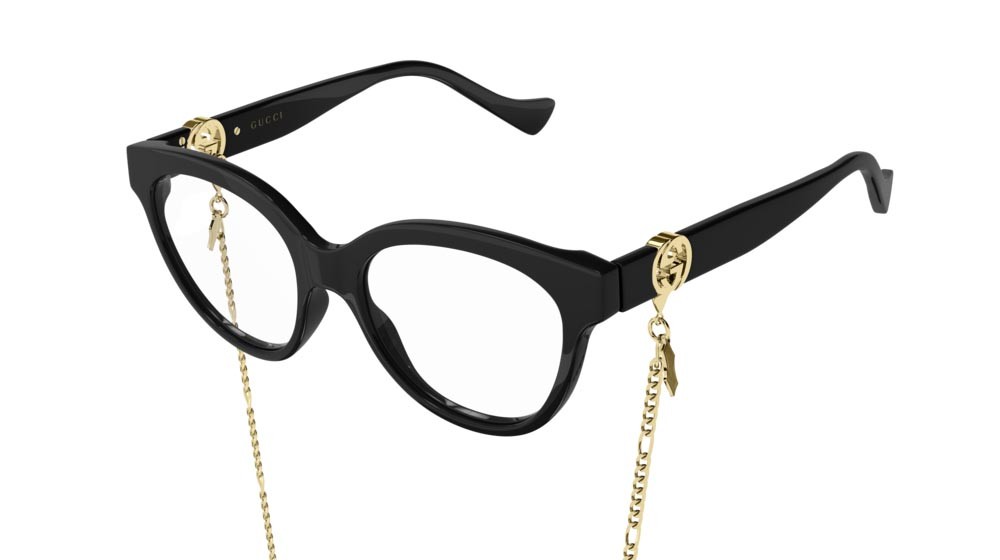 Occhiali da vista Gucci Fashion Inspired GG1024O-006 colore black forma rettangolare lenti transparent