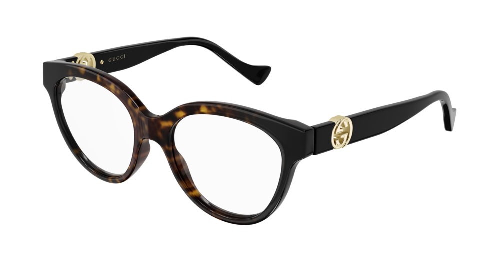 Occhiali da vista Gucci Fashion Inspired GG1024O-009 colore black forma rettangolare lenti transparent