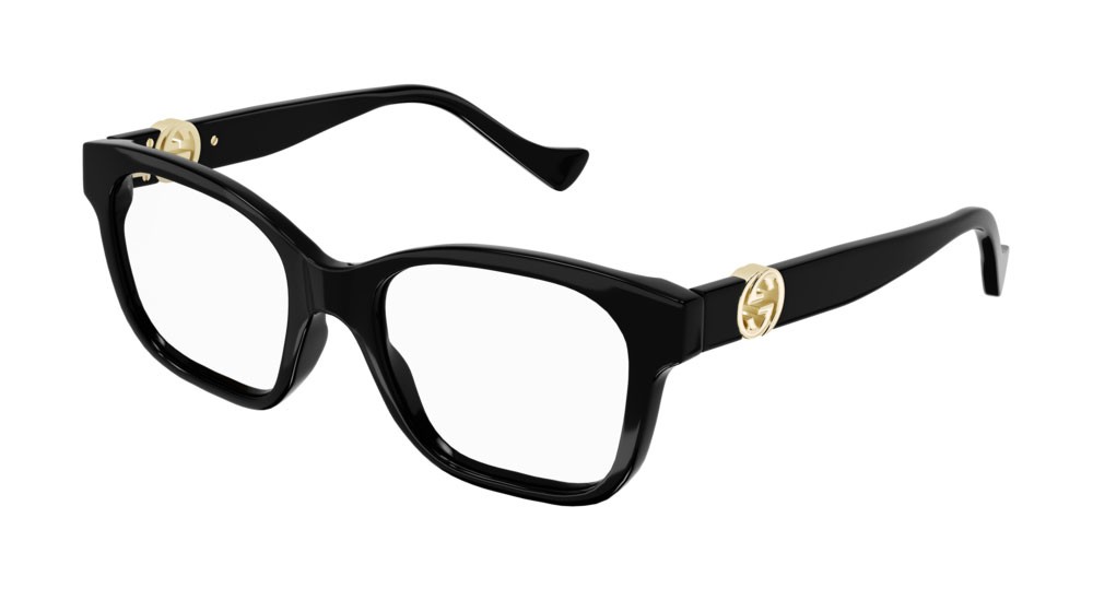 Occhiali da vista Gucci Fashion Inspired GG1025O-004 colore black forma rettangolare lenti transparent