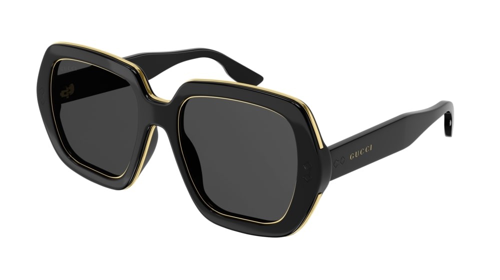 Occhiali da sole Gucci Fashion Inspired GG1064S-002 colore black forma rettangolare lenti grey