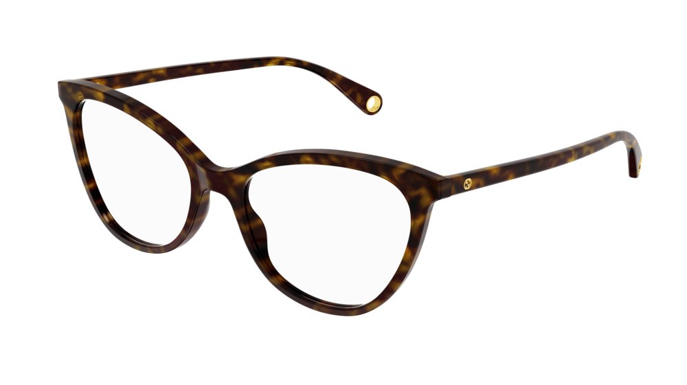 Occhiali da vista Gucci Fashion Inspired GG1079O-003 colore havana forma cat eye lenti transparent
