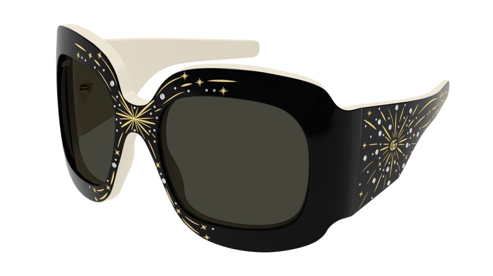 Sonnenbrillen Gucci Fashion Inspired GG1093S-001 farbe black form schmetterling gläser grey