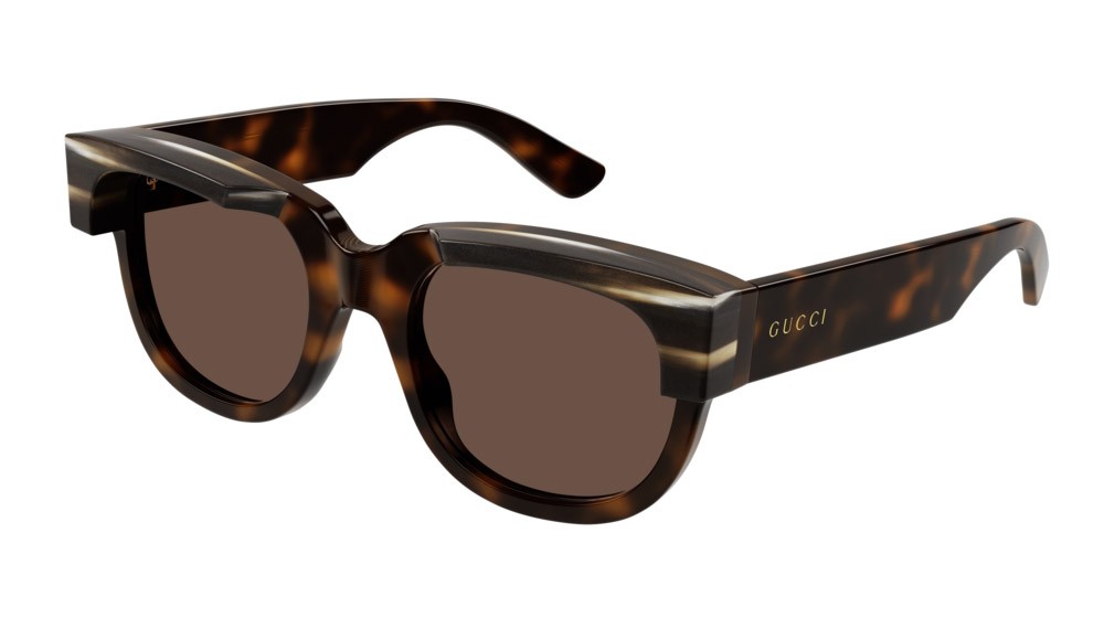 Occhiali da sole Gucci Fashion Inspired GG1165S-002 colore havana forma rotondo lenti brown