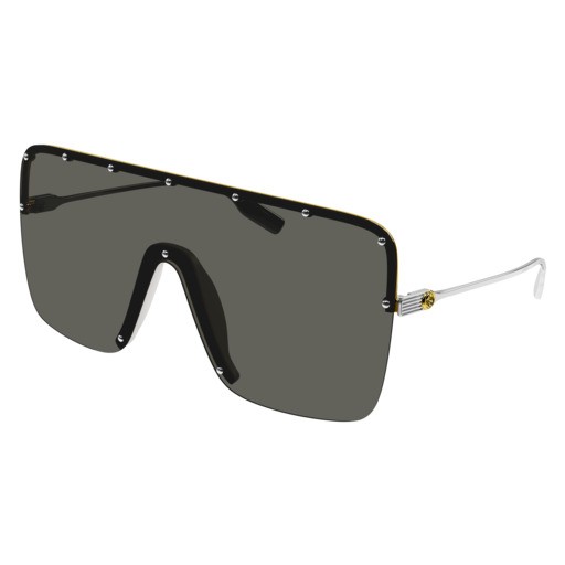 Occhiali da sole Gucci Fashion Inspired GG1245S-004 colore silver forma mask lenti grey