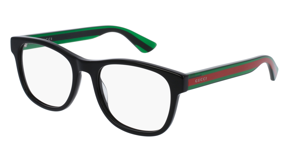 Occhiali da vista Gucci Urban GG0004O-002 colore green forma rotondo lenti transparent