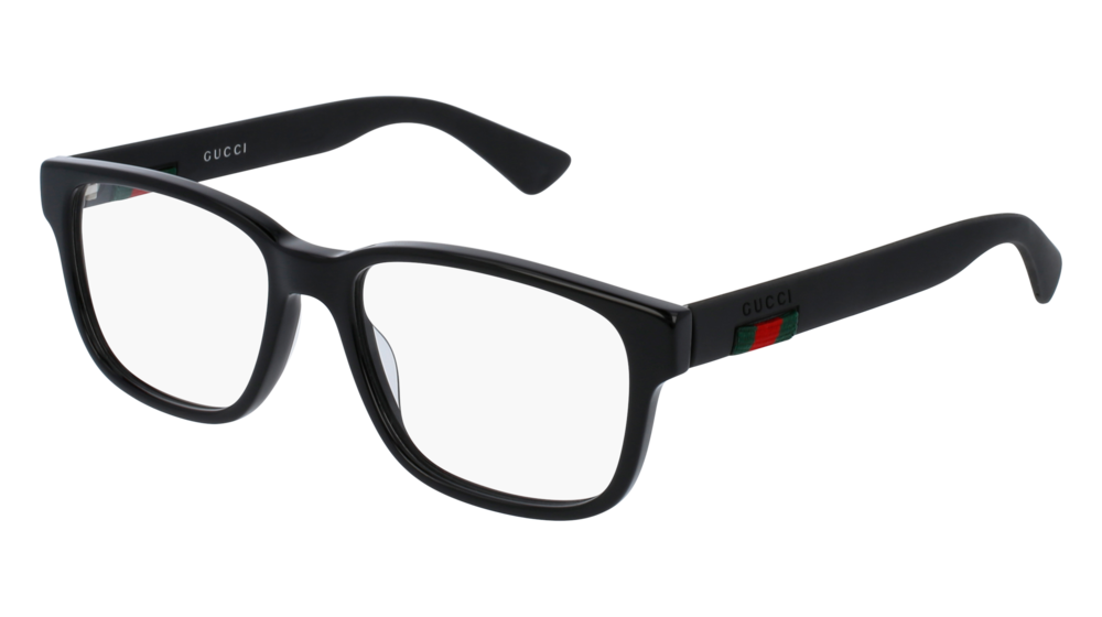 Occhiali da vista Gucci Urban GG0011O-001 colore black forma rettangolare lenti transparent