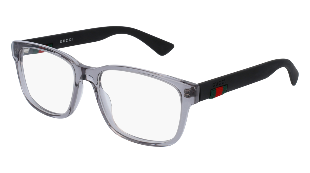 Occhiali da vista Gucci Urban GG0011O-007 colore black forma rettangolare lenti transparent