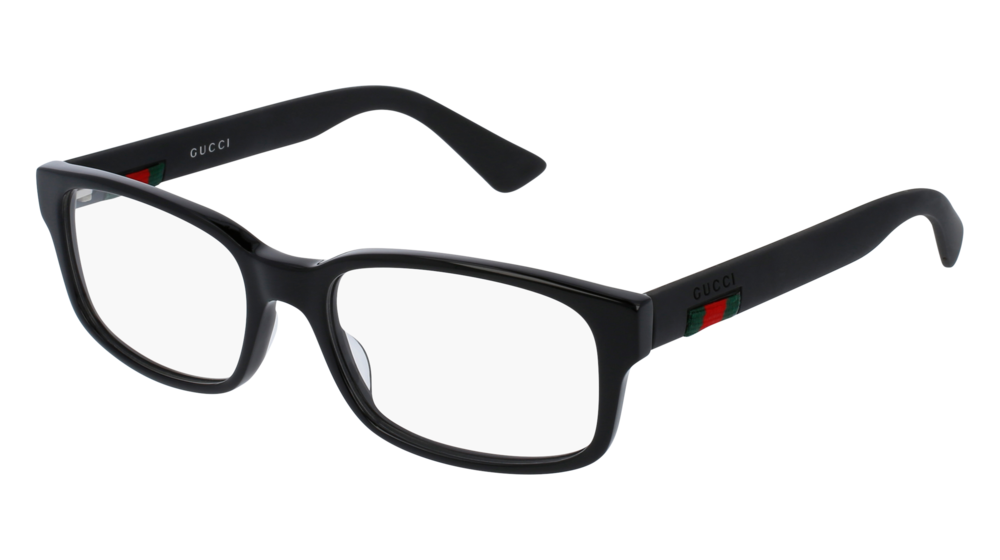Occhiali da vista Gucci Urban GG0012O-001 colore black forma rettangolare lenti transparent