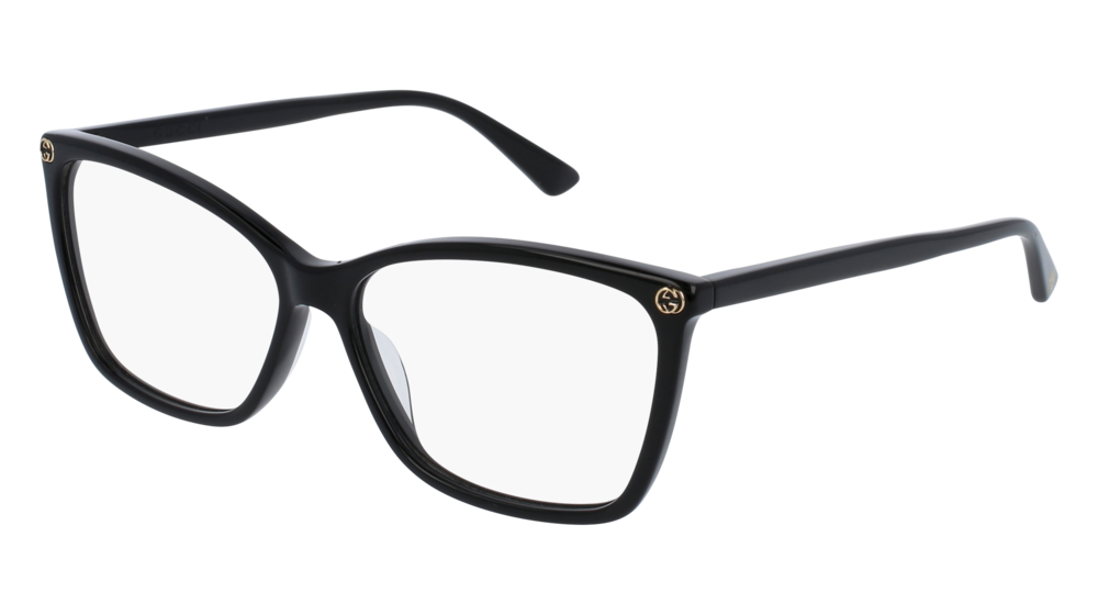 Occhiali da vista Gucci Sensual Romantic GG0025O-001 colore black forma rotondo lenti transparent