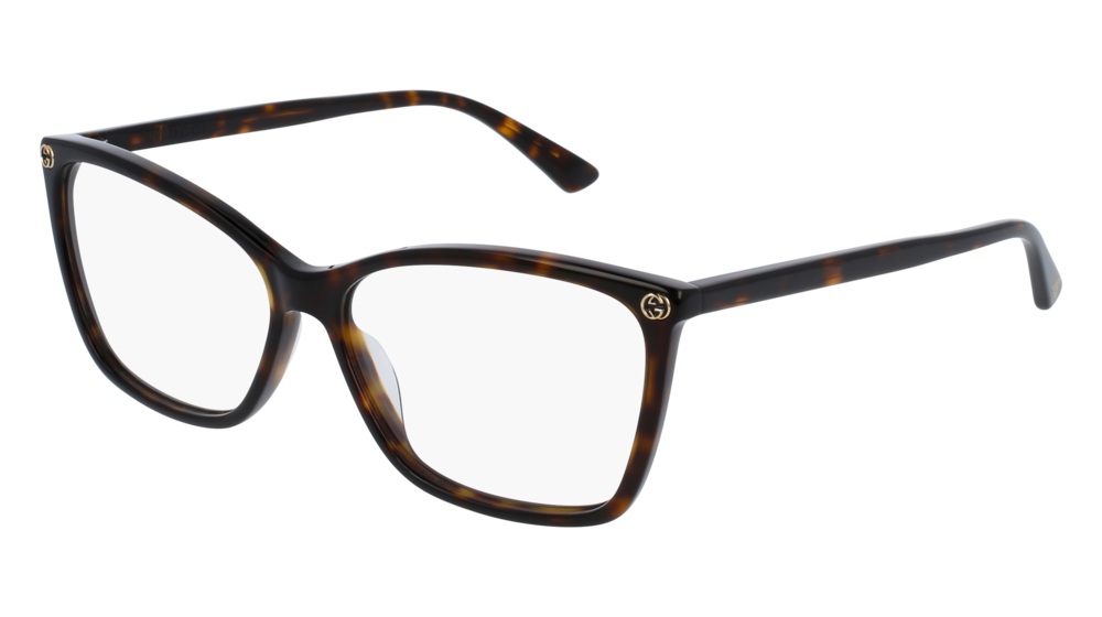 Occhiali da vista Gucci Sensual Romantic GG0025O-002 colore havana forma rotondo lenti transparent