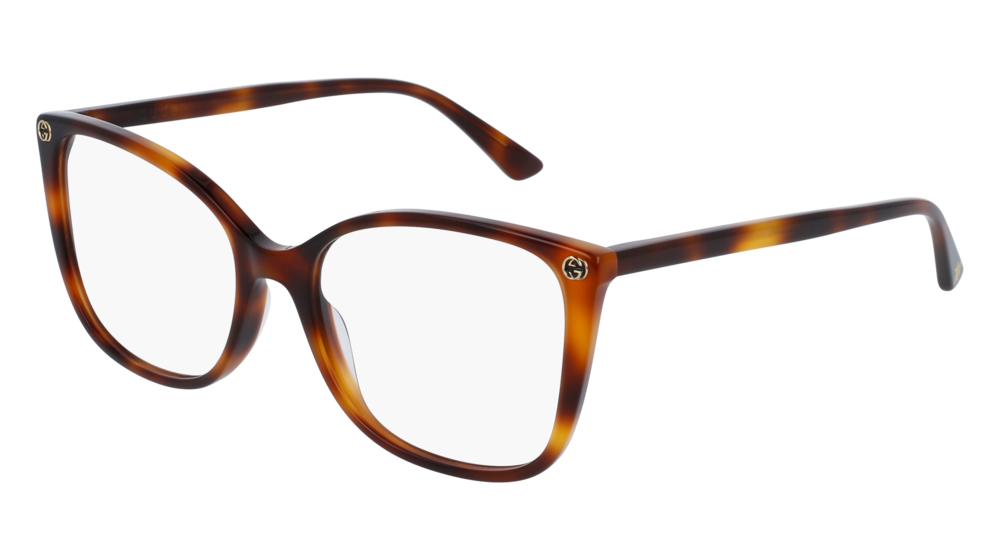 Occhiali da vista Gucci Sensual Romantic GG0026O-002 colore havana forma rotondo lenti transparent