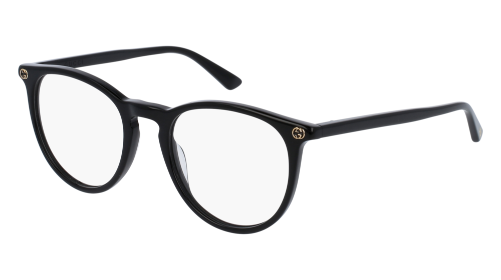 Occhiali da vista Gucci Sensual Romantic GG0027O-001 colore black forma rotondo lenti transparent