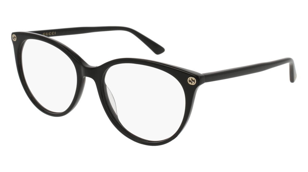 Occhiali da vista Gucci Sensual Romantic GG0093O-001 colore black forma rotondo lenti transparent
