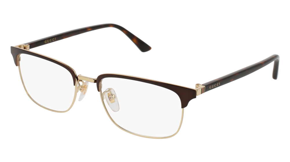 Occhiali da vista Gucci Sensual Romantic GG0131O-002 colore havana forma rettangolare lenti transparent
