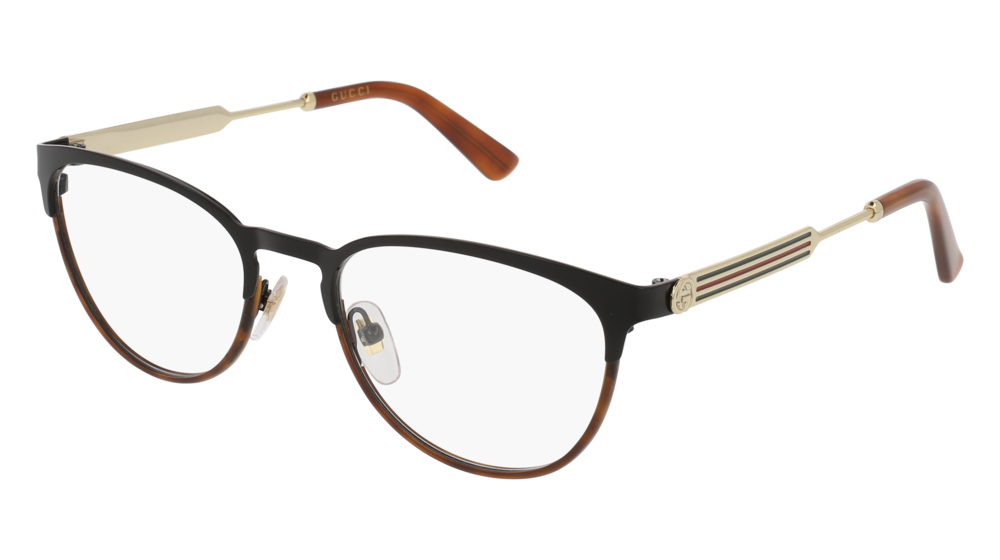 Occhiali da vista Gucci Sensual Romantic GG0134O-003 colore gold forma rotondo lenti transparent