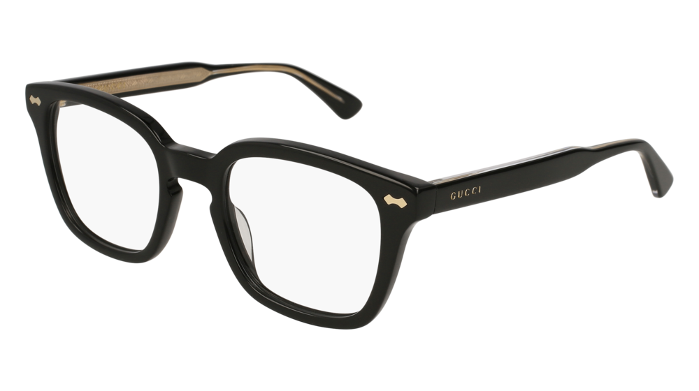Occhiali da vista Gucci Opulent Luxury GG0184O-001 colore black forma rettangolare lenti transparent