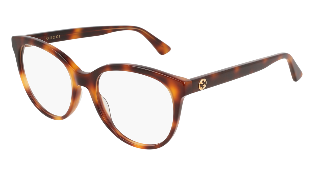 Occhiali da vista Gucci Logo GG0329O-002 colore havana forma rotondo lenti transparent