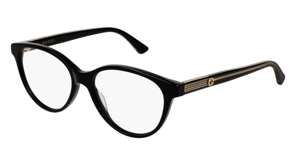 Occhiali da vista Gucci Web GG0379O-001 colore black forma rotondo lenti transparent